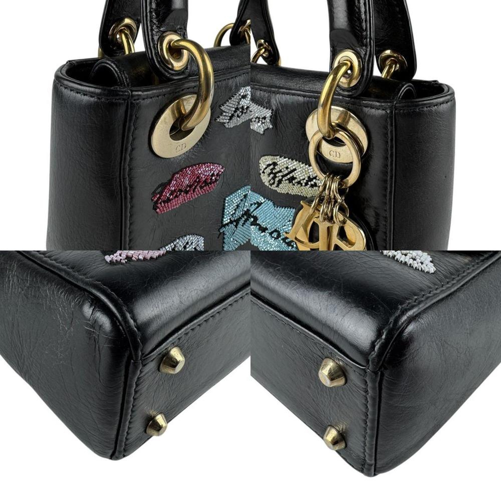 DIOR Black Leather Shoulder Bag - Picture 3 of 5